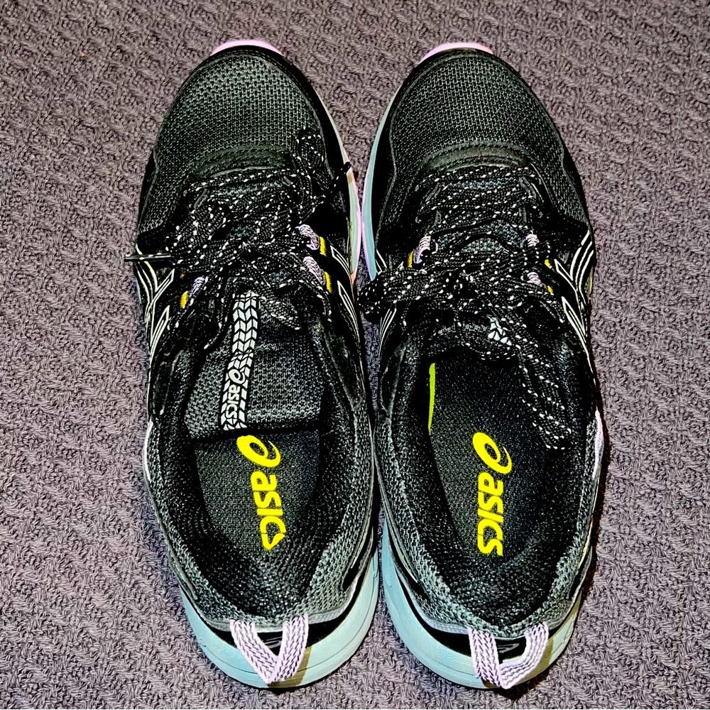 Black & Lilac Asics Gel-Venture 8 Trail Running Shoes